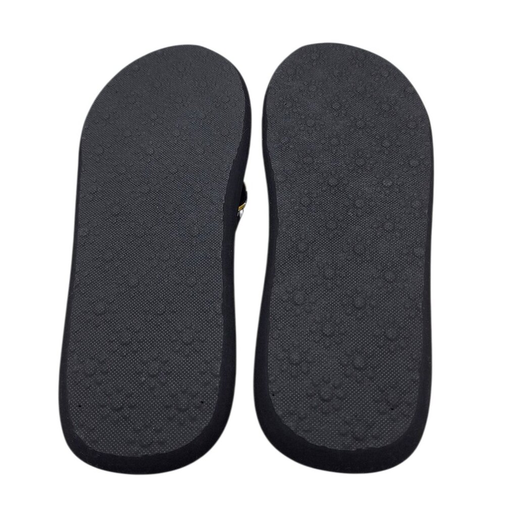 Rocket Dog NIB Daisy Field Cotton Black Retro Flip Flops SZ 8 - Picture 7 of 8